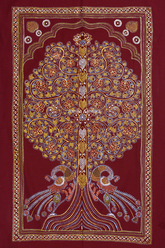 Kalpvriksha - Tree Of Life Rogan painting