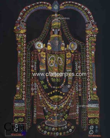 Shri Tirupati Balaji Rogan art wall piece
