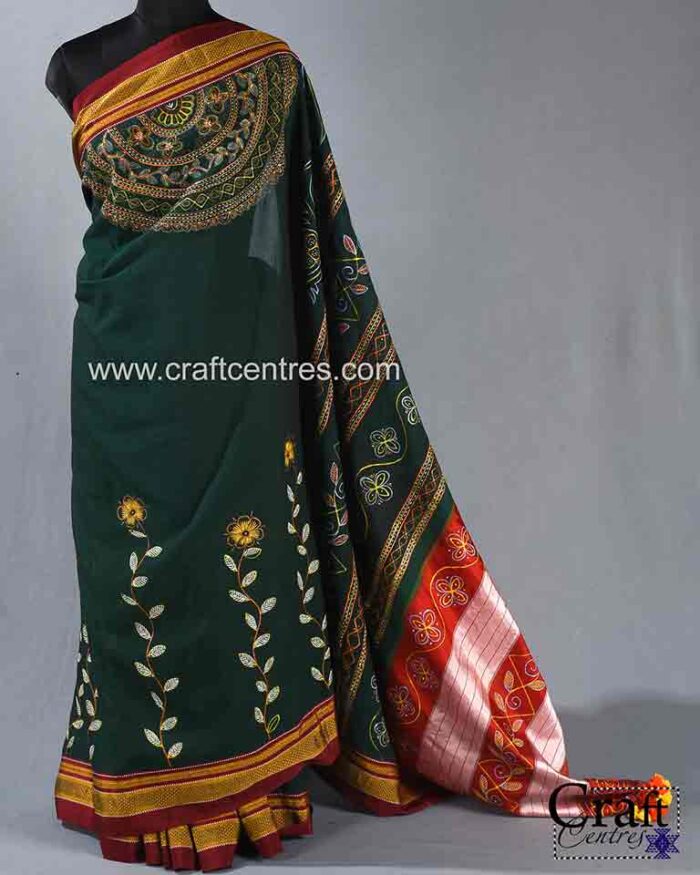 Silk Cotton rogan art saree