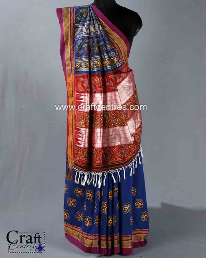Traditional rogan art saree