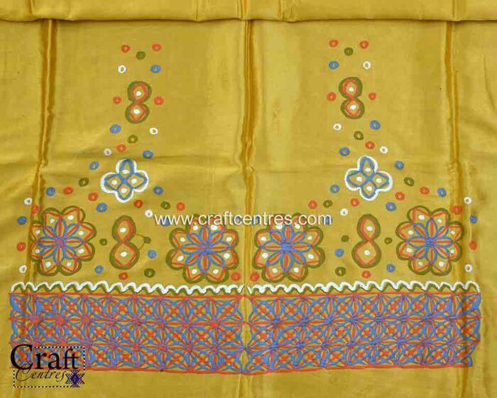 Kutchi art Rogan painting blouse Material
