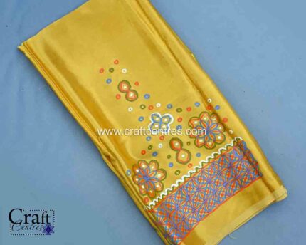 Kutchi art Rogan painting blouse Material