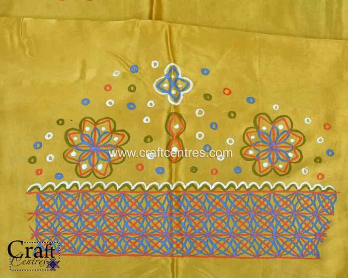 Kutch art Rogan painting blouse Material