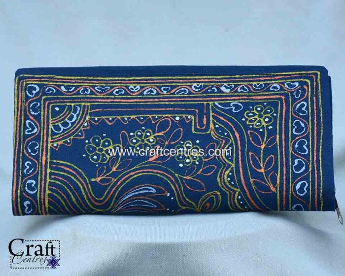 Blue rogan art wallet - clutch