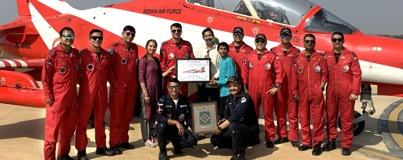 Suryakiran Aerobatic Team with Rogan art Kutch Team