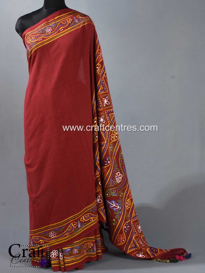 Kutch rogan art saree