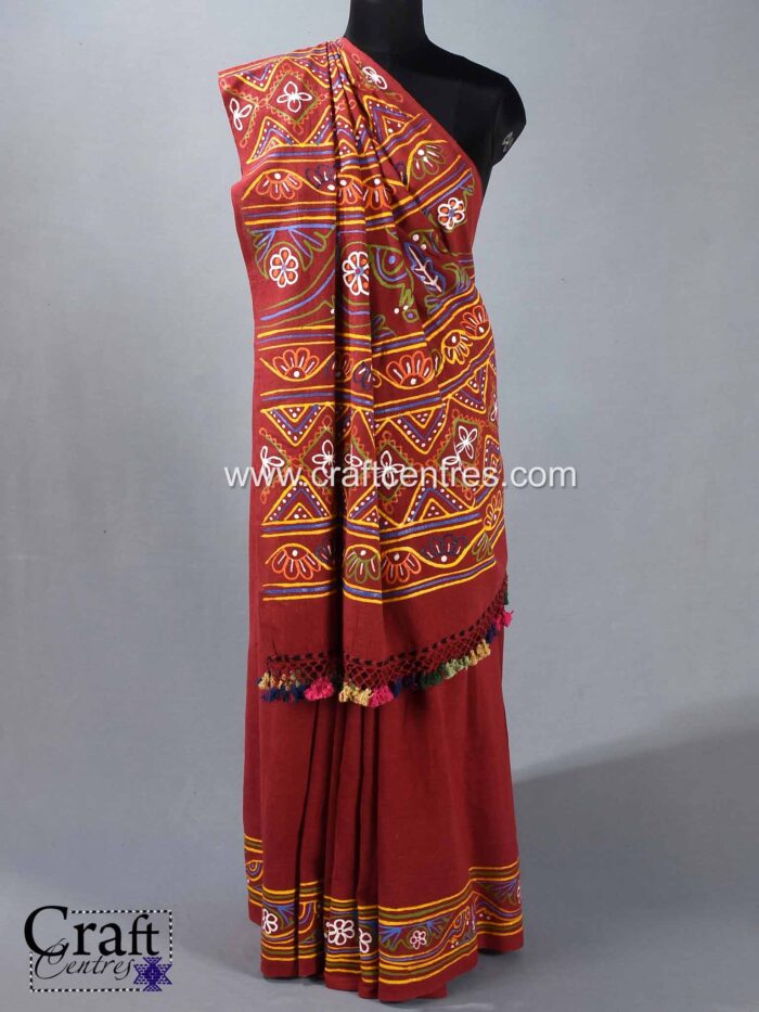 madhapar rogan art saree