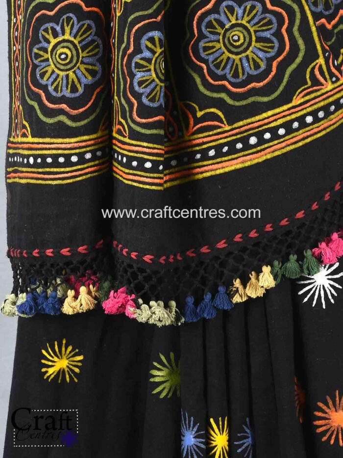 gujarat rogan painting saree