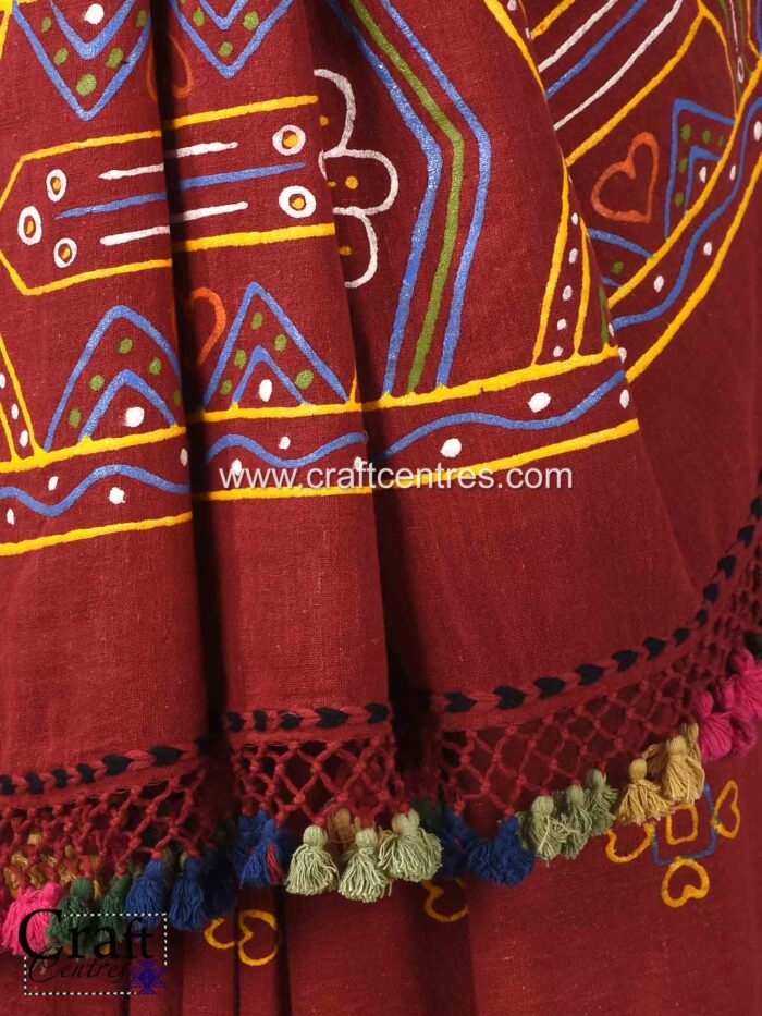 Kutch rogan art saree