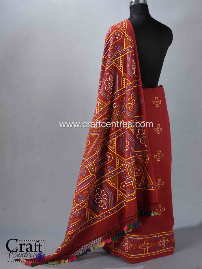 Kutch rogan art saree