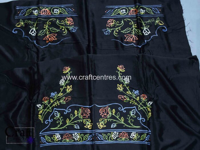 mashru silk blouse piece of rogan painting