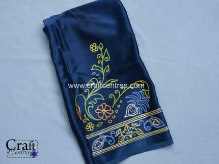 Blue Rogan Painted blouse piece perfect for saree and lehenga