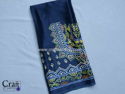 blouse piece of Rogan Art with a high neck for saree and lehenga