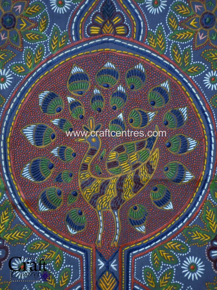 Tree of life peacock rogan painting for home décor