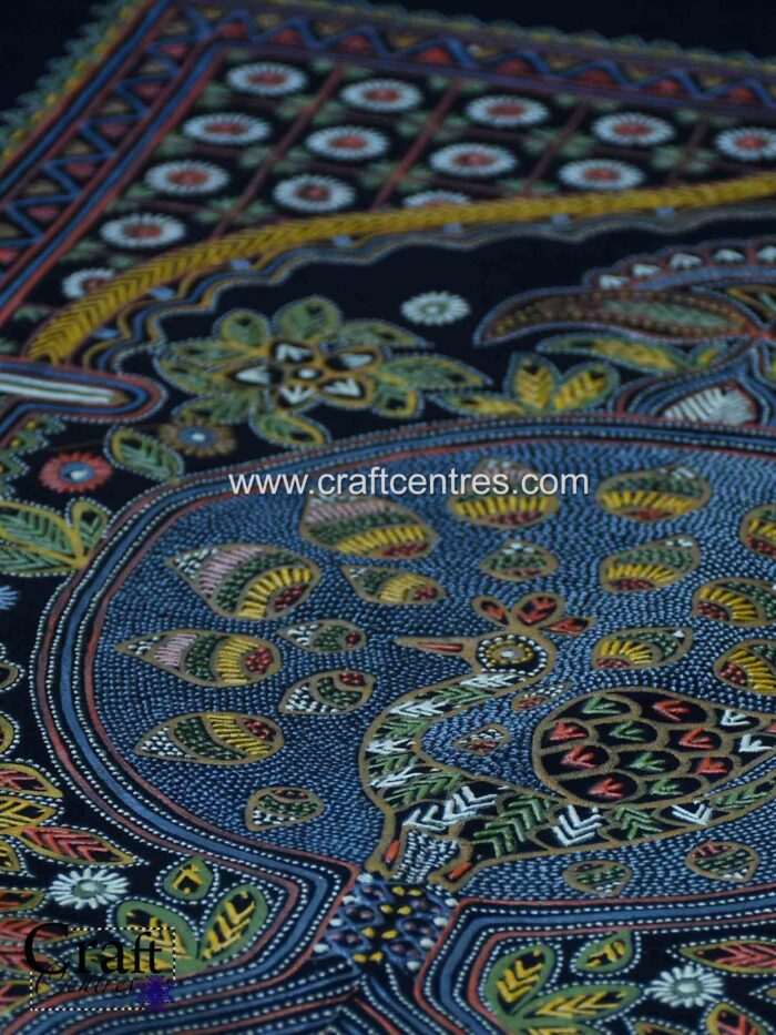 Traditional tree of life Rogan painting of Kutch for home décor