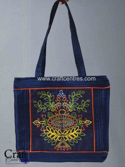 Handbag of Rogan Art for women by Ashish kansara from Madhapar Bhuj Kutch Gujarat