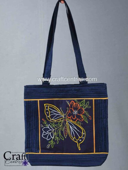 Butterfly Rogan Art Handbag for women by Ashish Kansara from Madhapar, Bhuj, Kutch, Gujarat, India