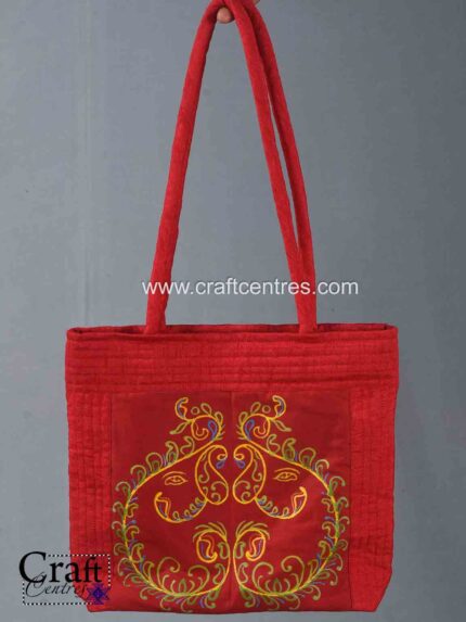 Fire Flower Rogan Art Handbag For Women by Ashish Kansara Madhapar