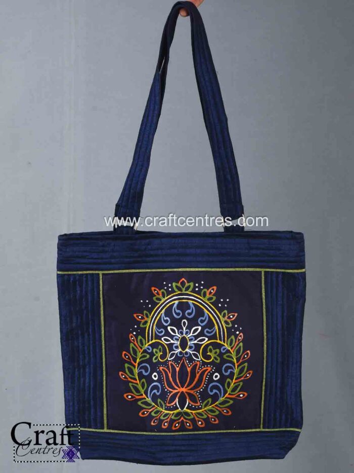 Mahakumbh Rogan Painting Handbag For Women by Ashish Kansara from Madhapar Bhuj Kutch Gujarat