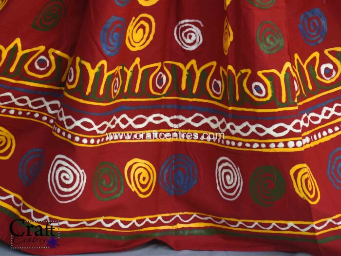 Rogan painting Kutch Maroon Lehenga by Ashish Kansara