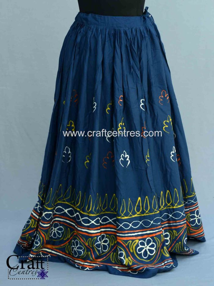 Kutch Rogan painting, Hand Painted long skirt