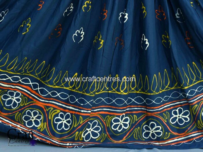 Rogan art kutch lehenga hand painted by ashish kansara madhapar