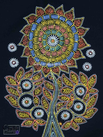 Sun Rogan Oil Painting By Kutch Artist