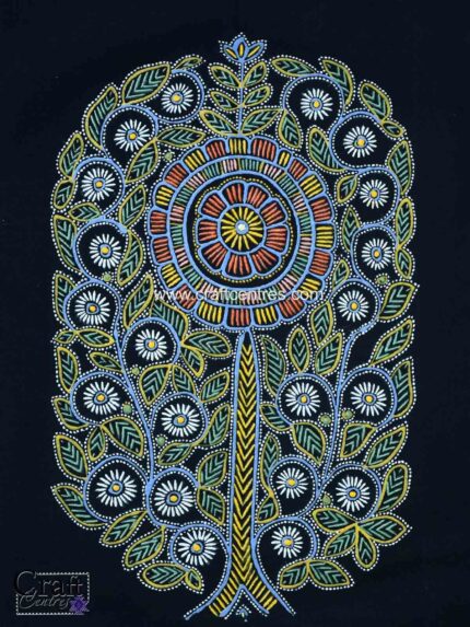 The Eternal Roots – Hand-Painted Rogan Tree of Life