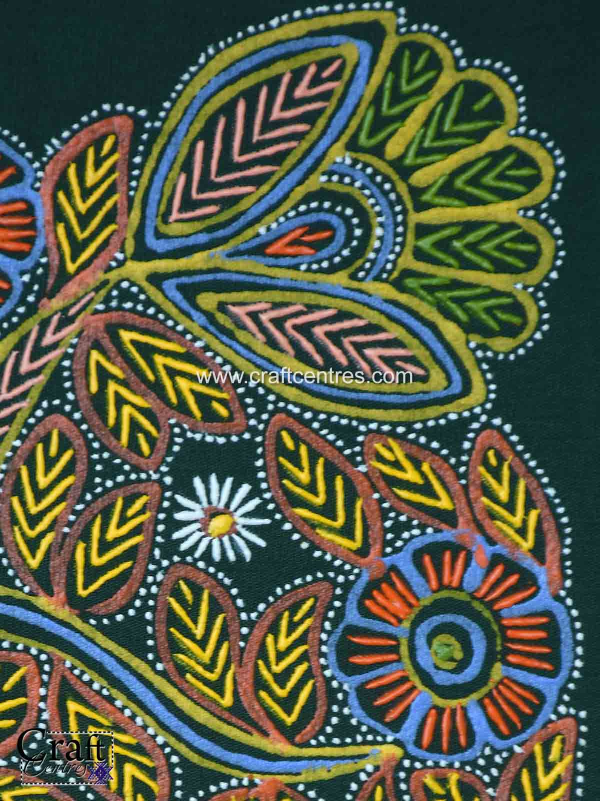 Handmade Rogan painting by Ashish Kansara unframed art