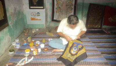 Ashish Kansara Took 25 Days to Prepare the Artwork: Objective is to Take the Message of Yoga to a Global Level