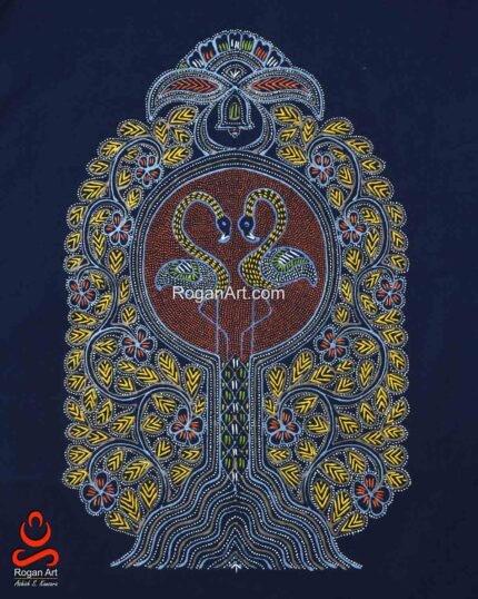 Blue Rogan Art Flamingo Tree Of Life
