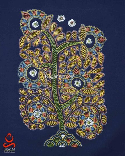 Traditional Rogan Painting Tree of Life Handcrafted Heritage Wall Decor