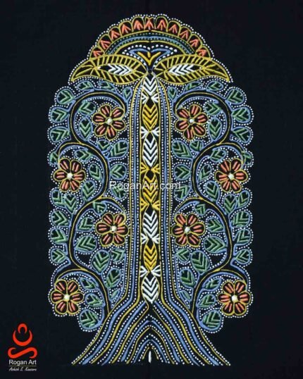 Tree Of Life: Black Rogan Wall Painting
