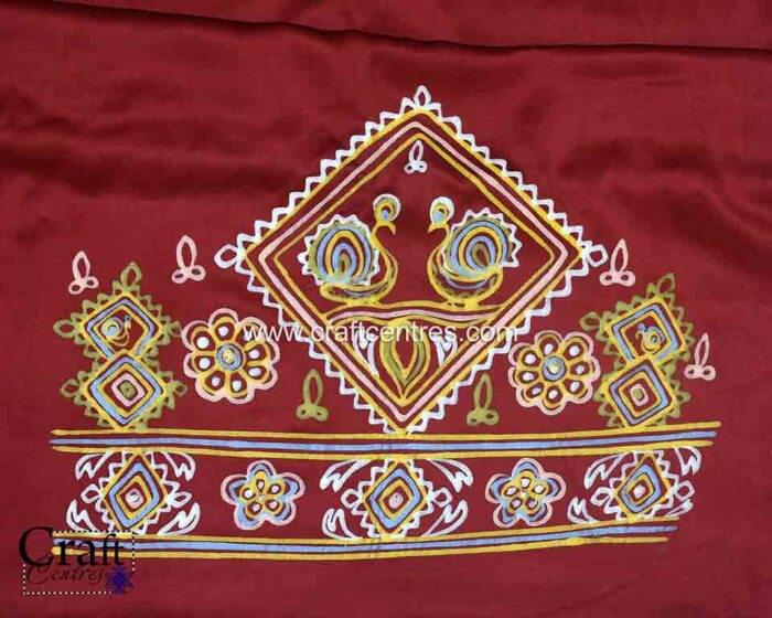 Madhapar rogan painting blouse piece