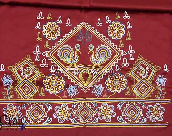 Madhapar rogan painting blouse piece