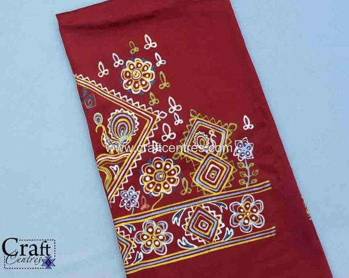 Madhapar rogan painting blouse piece