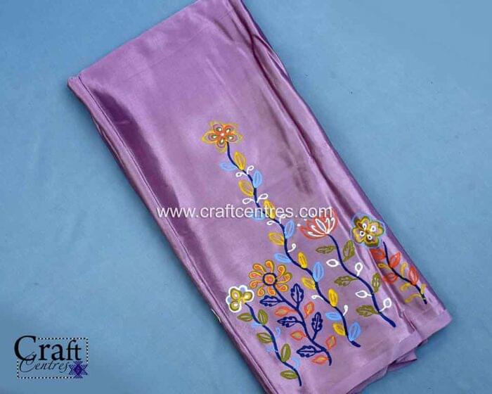 Hand painted rogan art blouse piece