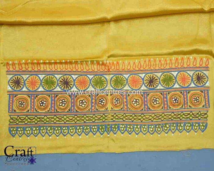 Rogan painting blouse material